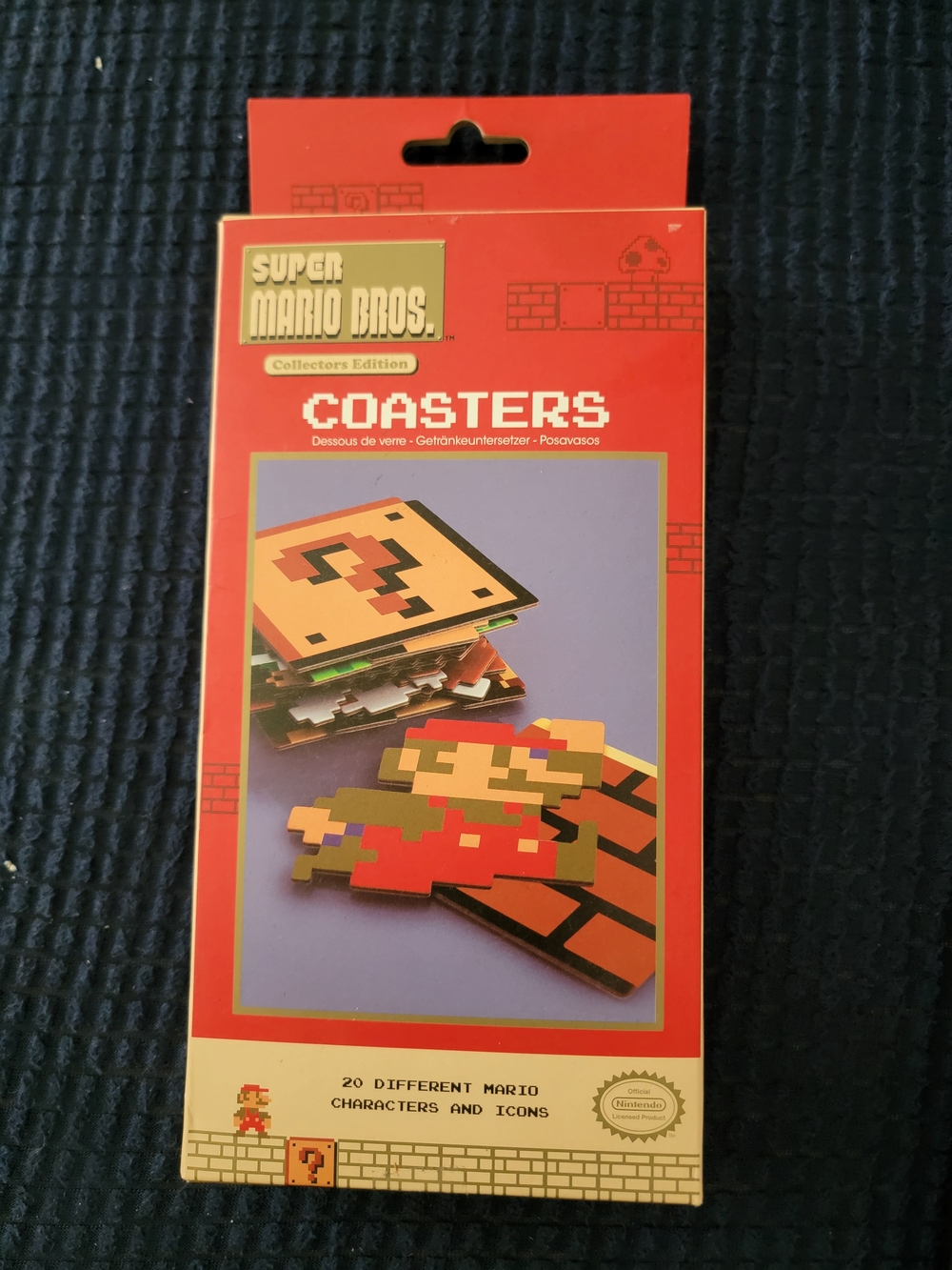 Nintendo Super Mario Coaster Set - Red, Yellow, Blue